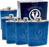 Team Groom Leather Wrapped Hip Flask Bachelor Party Must-Have